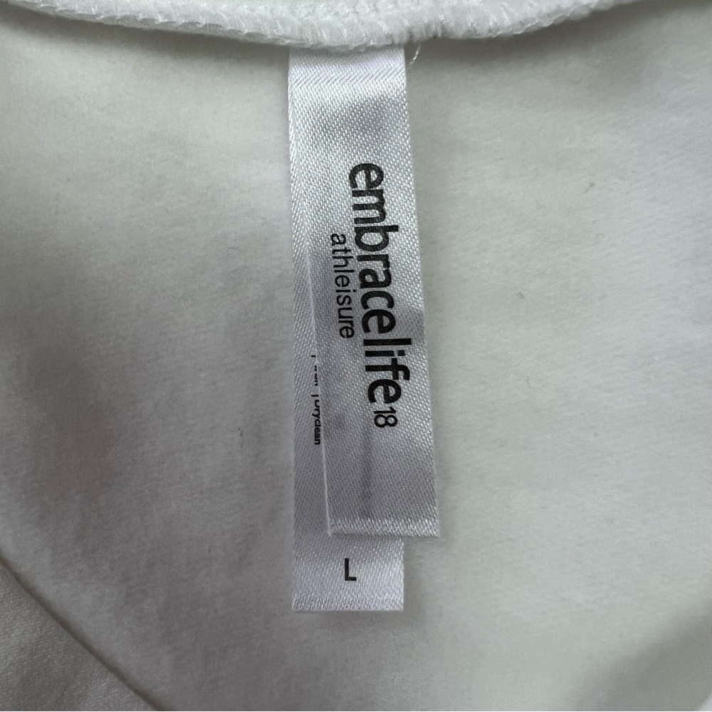EMBRACE LIFE Athleisure Girl’s Sweatshirt Top Size Large Multi Color Lettering - Picture 3 of 9